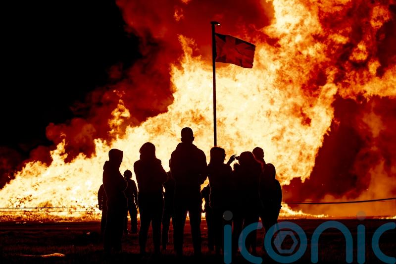 Police investigate election posters and flags on bonfires as hate incidents