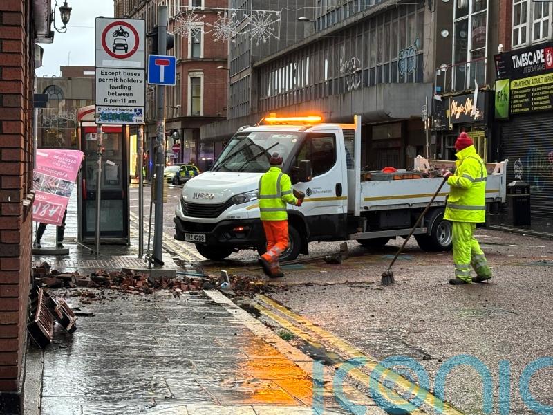 Storm Darragh: Train lines reopen but thousands remain without power in NI