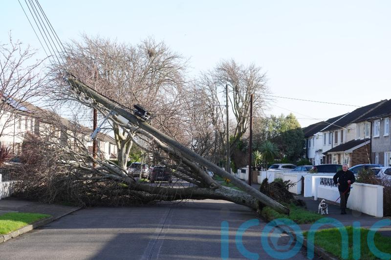 Nearly one million homes and businesses without power across island of Ireland