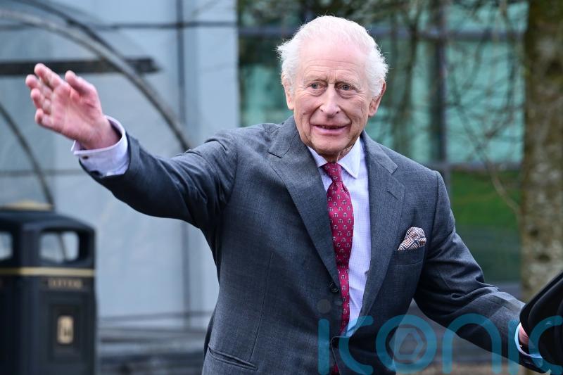 King learns about latest cancer research as visit to Northern Ireland continues