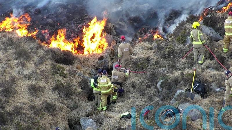 Response to Co Tyrone wildfire scaled back