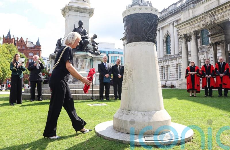 Valour of Belfast VC recipient marked at VJ Day 80th anniversary in city