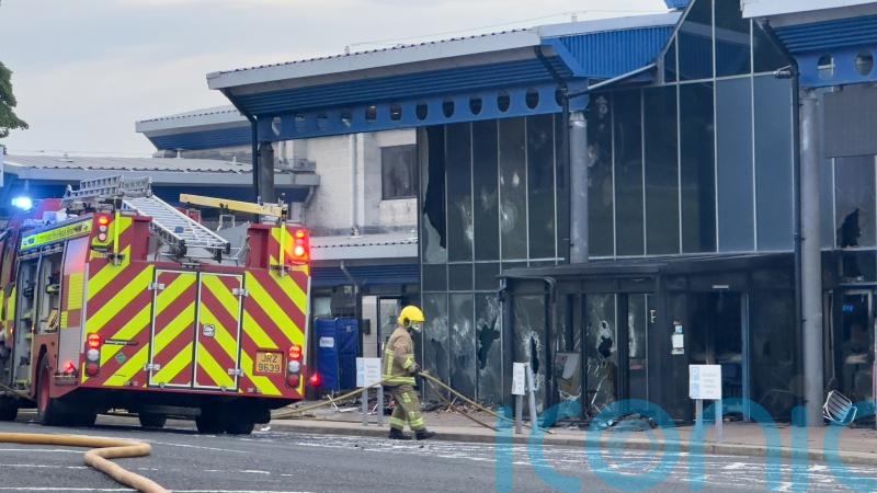 Man charged over arson attack on leisure centre during riots