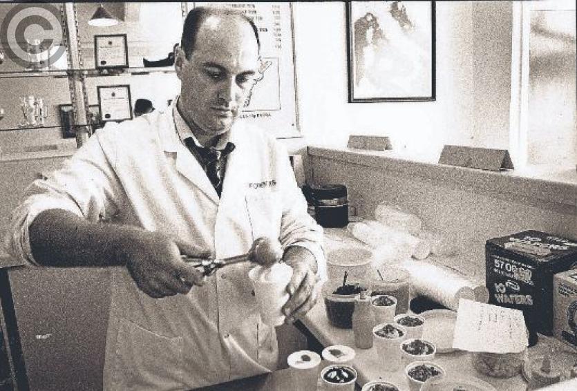 Master at work: the Fiorentini&rsquo;s ice-cream recipe is a closely guarded family secret. 