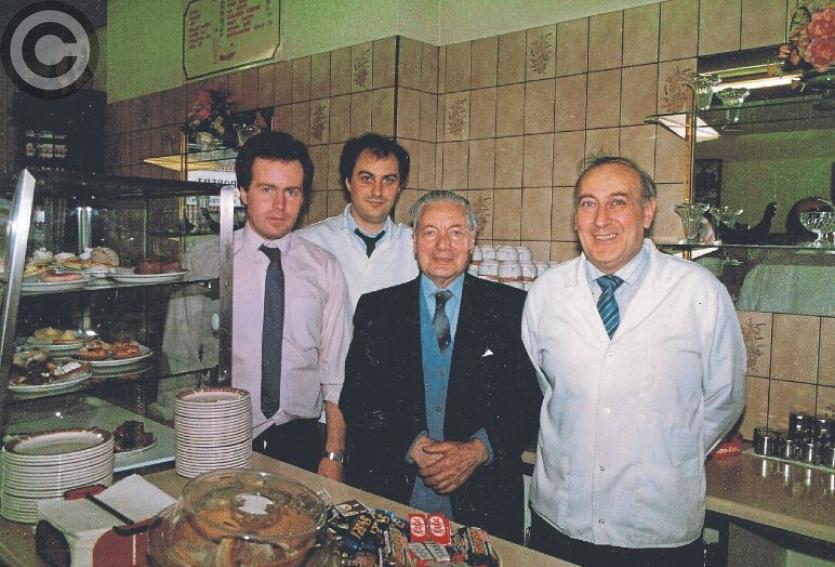 Brothers Stephen Firorentini and Michael Fiorentini pictured with their grandfather Ignazio  and their father Sonny. 