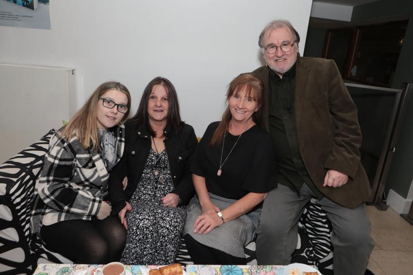 Eamonn Lynch with, from left, Chloe Curran, Anne Curran and Linda Curran.