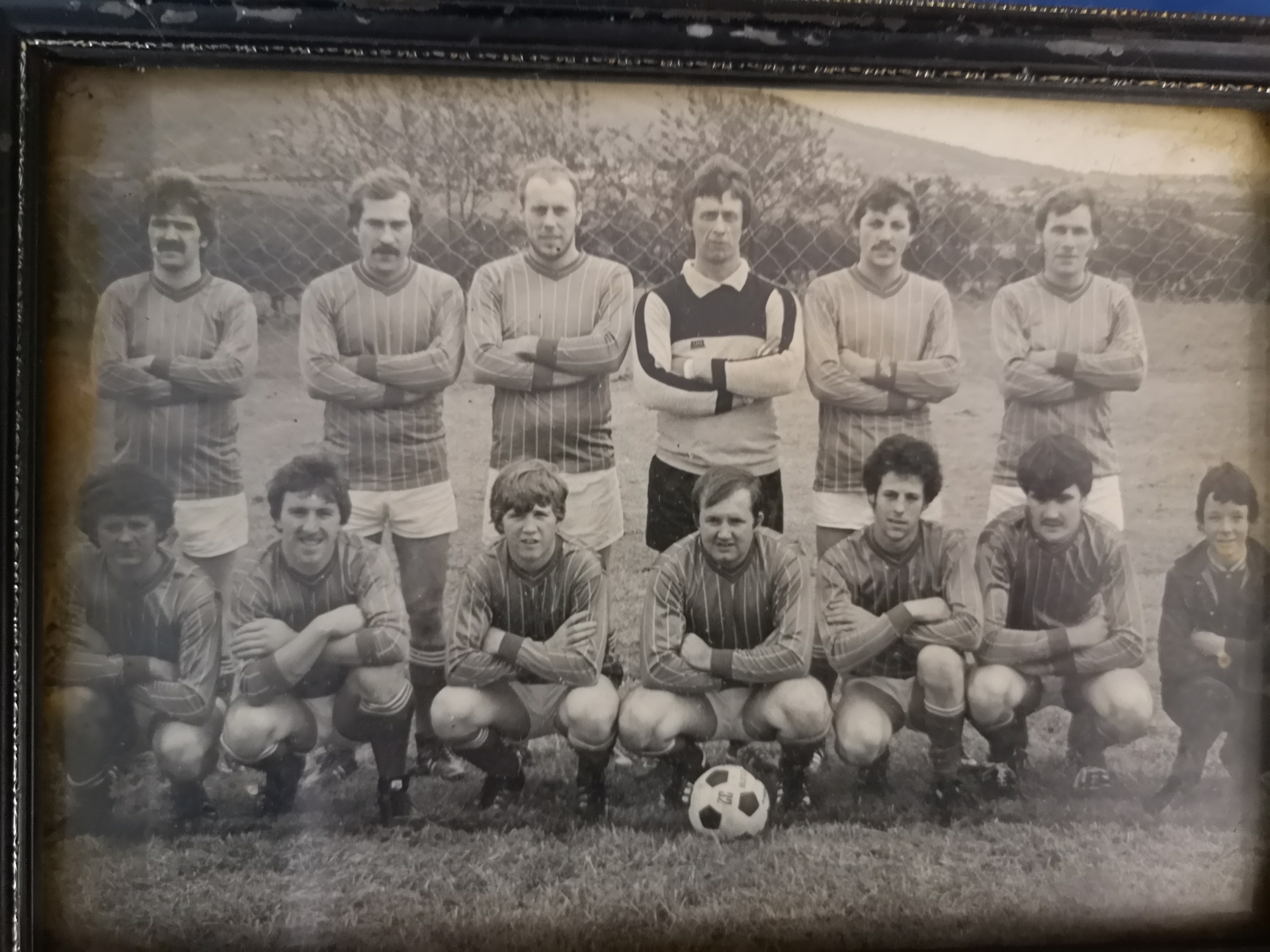 Jack Knobbs, 2nd from the left in the back row, with Kildoag Wanderers FC.