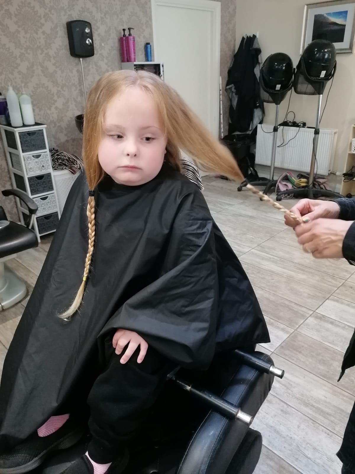 The brave Derry girl who had her first hair cut to support a young
