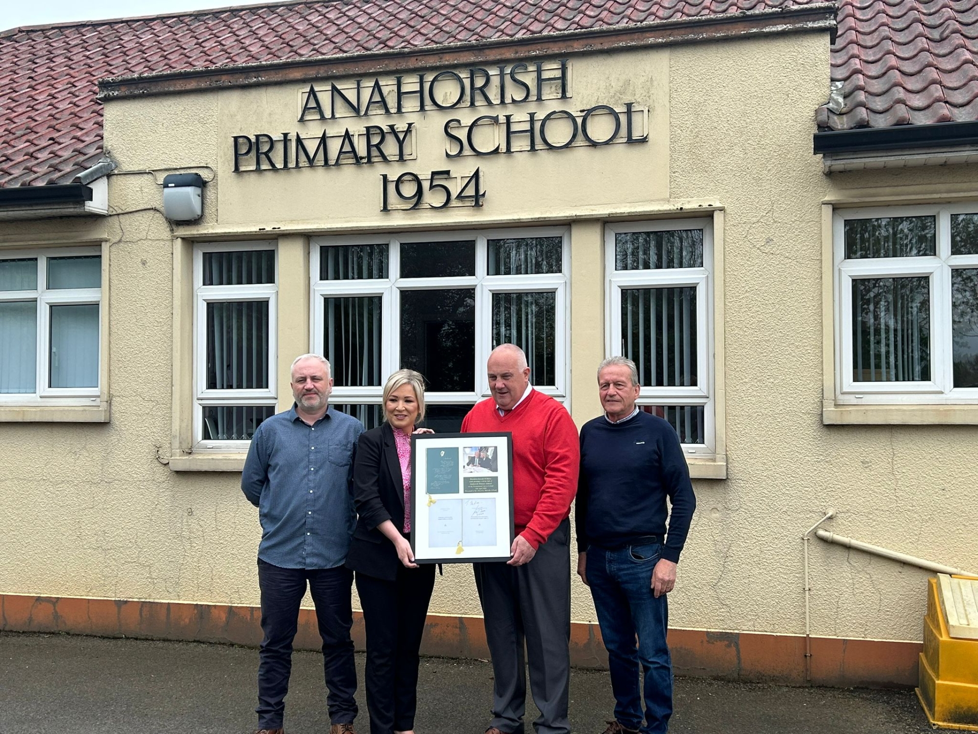 Left to right: Danny Quinn, Michelle O'Neill, Donal McPeake, Ian Milne
