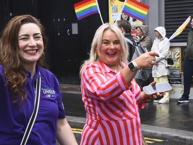 Councillor Sandra Duffy at Foyle Pride.