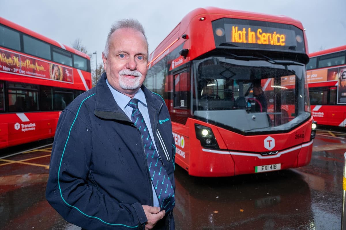 Buses Depots Racing Retiring Derry bus driver Noel Christy beats dad's record by four days