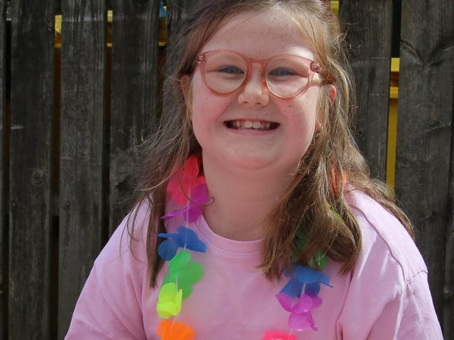 Elsie pictured at Culmore Manor Fun Day with her beautiful braclets she had or sale on the day.  (Photo - Deirdre Heaney, nwpresspics)