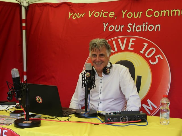 Felix Healy live with Drive 105 at Culmore Manor Fun Day.  (Photo - Deirdre Heaney, nwpresspics)