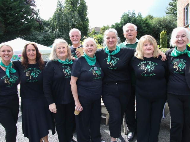 Thyme to Sing CALMS community choir pictured at Culmore Manor Fun Day.  (Photo - Deirdre Heaney, nwpresspics)