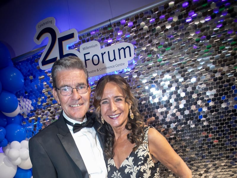 Councillor John Boyle and partner Angela O'Kane pictured at Friday night's event.